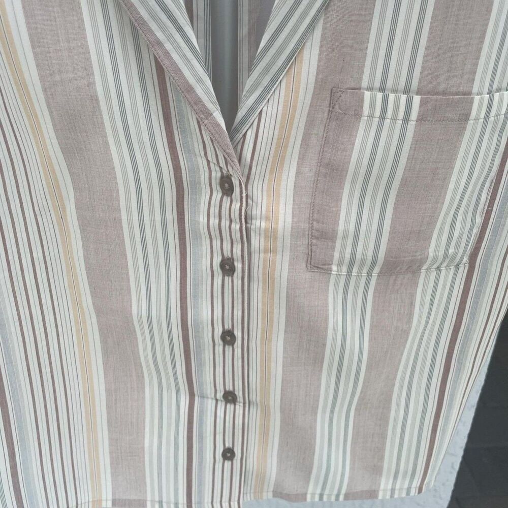 PrAna Iguala Top Womens Size ***Clay Strip*** - Picture 6 of 6